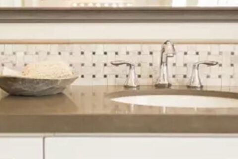 clean granite countertop sealer with water tab