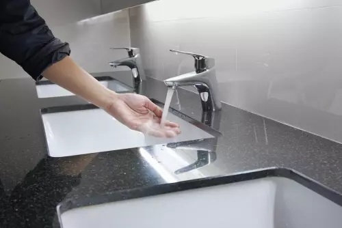 black granite bathroom