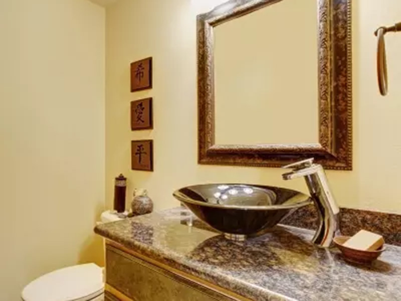 The Modern Wash basin with mirror set in bathroom at Littleton, CO