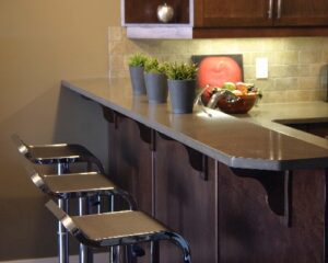 bar countertop overhang