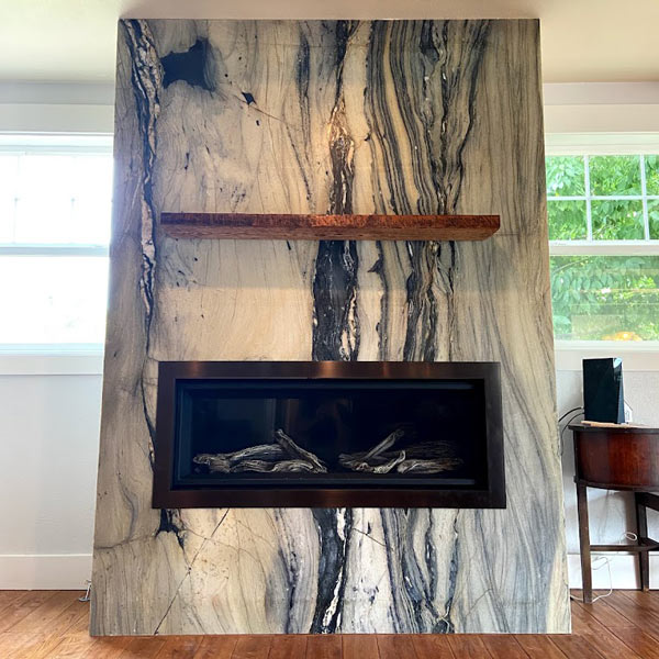 Quartzite Fireplace